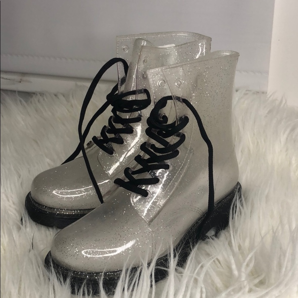 Glitter Combat boots